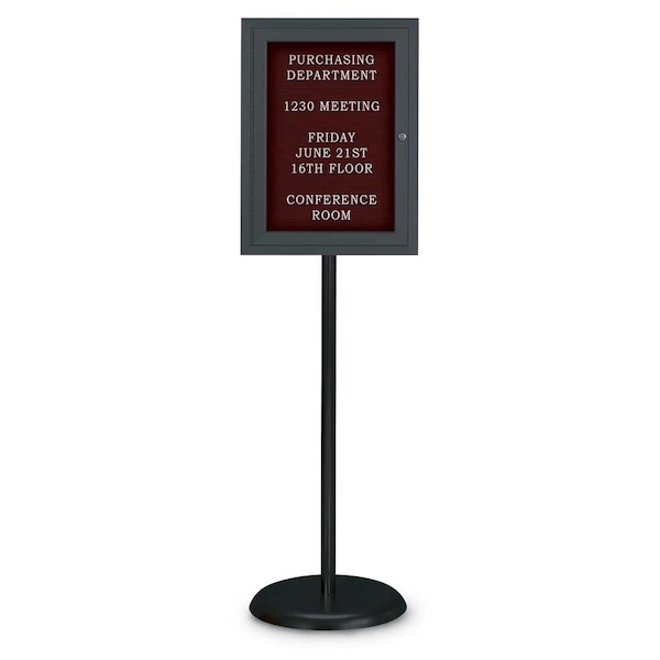 Corkboard, Triple Door, Radius Frame, 72x48", Black/Black